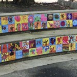 Kids art on ceramic tiles