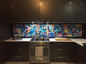streetart tile project for kitchen