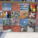 Graffiti Art Tiles on bar