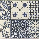 Blue and White Pool Tiles