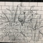 exterior tile display for restaurant