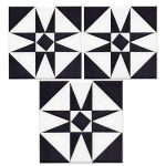 Pool Tile Titanic black & white