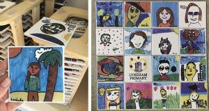 art tiles for school