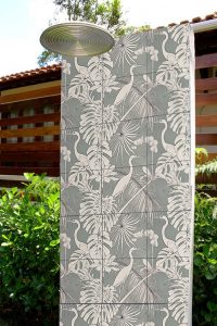 Wallpaper Tile Panel HeronWallpaper Tile - Heron Sage
