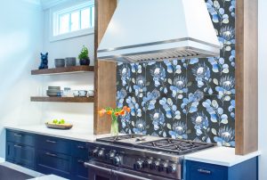 Wallpaper Tile -Protea Blue