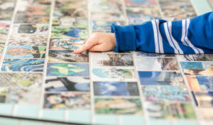 exterior art tiles for library display