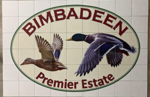 Wineyard Tile display for outdoors