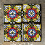 mexican inspired pool tiles