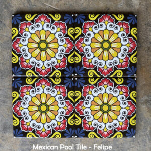 waterline tiles colourful patterned mexican tiles