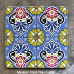 mexican tile design in traditional pattern