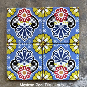 mexican tile design in traditional pattern