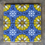 daisy mexican pool tile