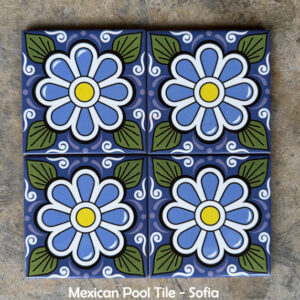 traditional colourful patterned mexican tiles