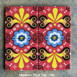 colourful patterned mexican tiles